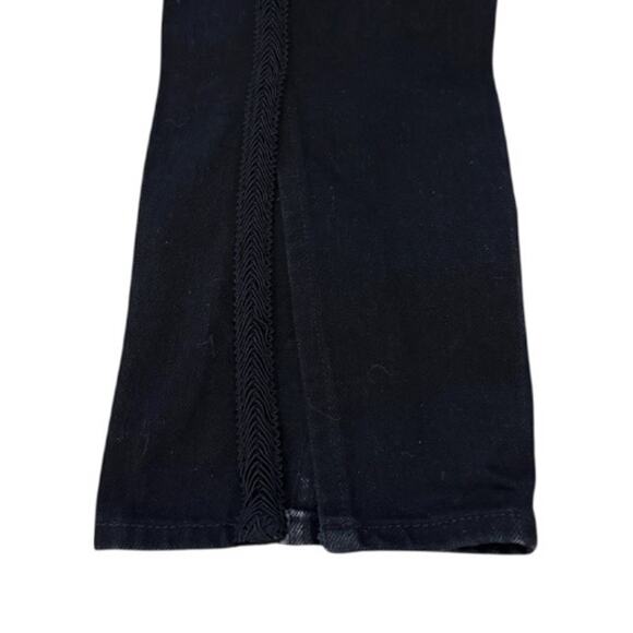 Rag & Bone Men’s Black Slim Jeans 28x34 Split Hem Braided Seam Premium Denim - Picture 4 of 9